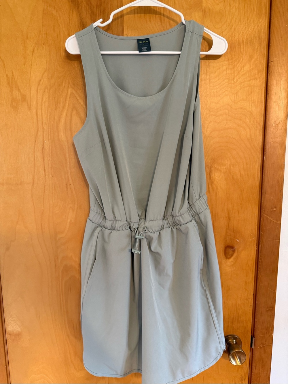 Tek Gear sage green sleeveless active dress